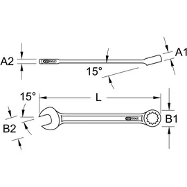 KS Tools BRONZEplus Ringmaulschlüssel 50 mm