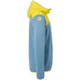 Kempa Emotion 2.0 1/4-Zip Hoodie dove blau/limonengelb XL