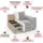 Home Affaire Ecksofa HOME AFFAIRE "TRIPLO optionale Schlafsofa mit Bettkasten, Maße B/T/H: 234/164/89 cm", beige (creme), B:234cm H:89cm T:164cm, 100% Polyester, Sofas, Ecksofa, L-Form wahlweise mit Bettfunktion - Liegefläche 132x210 cm