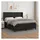 vidaXL Boxspringbett mit Matratze Schwarz 180x200 cm Kunstleder
