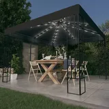 vidaXL Pavillon 3 x 3 m inkl. 4 Seitenteile Anthrazit