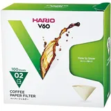 Hario VCF-01-100M V60 Filters Kaffeefilter, Papier, 1 Liter, Braun