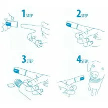all for paws Sparkles Finger Brush 6 Stück