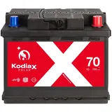 Kodiax Autobatterie 70Ah 700A Starterbatterie Wartungsfrei AGM 12V