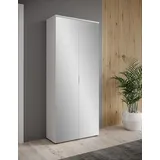 HBZ Schuhschrank »Lincoln mit Spiegel, BxHxT 80x190x35 cm«, (1 St.),... Schuhschrank mit 2 Jahre Gewährleistung - mind. 14 Tage Rückgaberecht - Weiß - 80x190