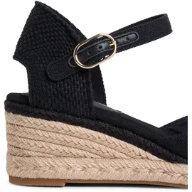 Tommy Hilfiger Mid Wedge Espad Closed Toe Damen Schwarz 41
