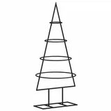 vidaXL Metall-Weihnachtsbaum Deko Schwarz 60 cm