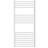 luxebath Badheizkörper 600x1200mm Weiß Gebogen Heizkörper mit Seitenanschluss