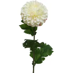 Dahlie - Stielblume - Kunstblume - H: 75cm - creme