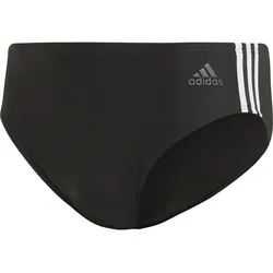 ADIDAS Herren Fitness 3-Streifen Badehose, Schwarz/Weiß, 4