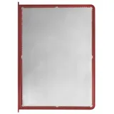 Novus Sichttafel (DIN A4, klare Hartfolie) rot