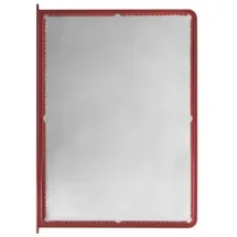 Novus Sichttafel (DIN A4, klare Hartfolie) rot