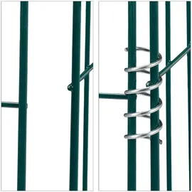 Relaxdays Komposter Metall, 2er Set, Dunkelgrün