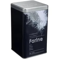 5five simply smart Mehldose 1kg metall "black edition" schwarz