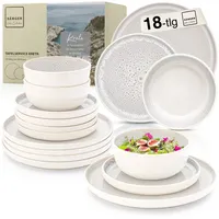 sänger Kreta Tafelservice 18-tlg. creme-blau
