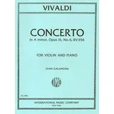 INT1864 - Vivaldi Concerto in A minor, Opus III, No. 6, RV356 For Violin and Piano