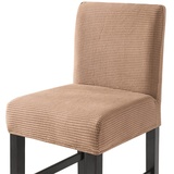 CHNSHOME Barhocker Stuhlhussen Stretch Bar Stuhlhussen Stuhlbezüge barhocker bezug mit Rückenlehne 4er Set