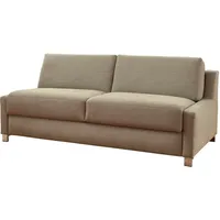 Schlafsofa BALI "Viola" Sofas Gr. 140cm x 200cm, Kaltschaummatratze, Basic: Gitterrostunterfederung mit Kaltschaummatratze, beige