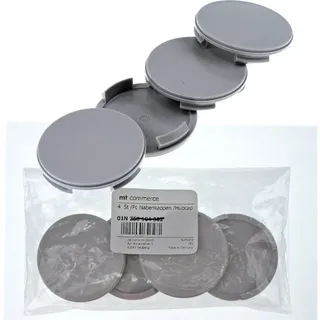 BRANDT AUTOMOTIVE Radkappe 4X 59mm Nabenkappen Kappen Grau Flach für AEZ Dezent Dotz Enzo