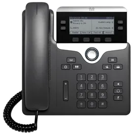 Cisco CP-7821-3PCC-K9= Systemtelefon,VoIP LC-Display Schwarz, Silber