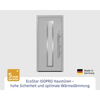 EcoStar Haustür ISOPRO IP 700S weißaluminium 110 x 210 cm