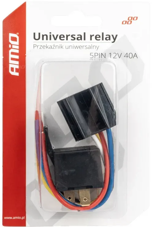Universelles 5‐poliges Kfz‐Relais, 12 V, 40 A