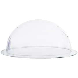 HMF Halbkugel aus Acryl mit Krempe, DIY Acrylhaube, Ø 20 cm, Transparent