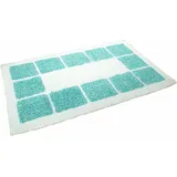 Mesana Karo Melange Blau 50 x 90 cm