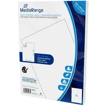 MediaRange Universaletiketten 50 A4 Weiß 210 x 297 mm