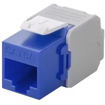 goobay Keystone Modul RJ45 CAT 6A UTP 500 MHz blau