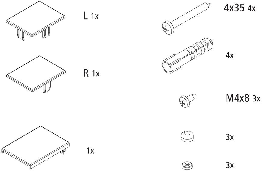 Kermi Ersatzteilset Montagekleinteile 6053540