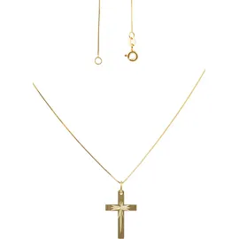 FIRETTI Kette mit Anhänger Schmuck Geschenk Gold 333 Halsschmuck Halskette Goldkette Venezianer gelb|goldfarben