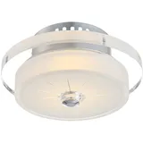 GLOBO Muster 1 x rund transparent, Glas