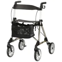 Eschenbach Elan Classic Rollator Aluminium Leichtgewicht faltbar mit Sitzhöhe 54 cm champagner