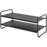 ZONE Denmark Schuhregal, Schwarz, Metall, 80x33x33 cm, Garderobe, Schuhaufbewahrung, Schuhregale