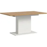 Mid.you Ausziehtisch, Eiche Artisan, Holzwerkstoff, rechteckig, Säule, 150-190x76x90 cm, FSC Mix, ausziehbar, Esszimmer, Tische, Esstische, Esstische ausziehbar