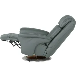 HIMOLLA Sessel 7418 Leder 81 x 111 x 95 cm Blau elektrisch