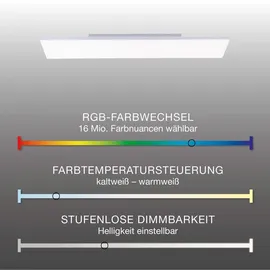 Paul Neuhaus Q-FRAMELESS Deckenlampe RGBW 120x30cm