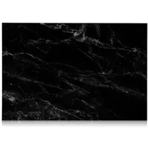 Navaris Magnettafel Memoboard, Black Marble, 60 x 40 cm, schwarz