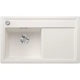 Blanco Zenar 45 S links Einbau von Oben weiß Excenterbetätigung 860 x 510 mm