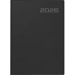 Rido Taschenkalender Technik III 10x14cm 1 Tag/Seite Balacron schwarz 2026