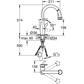 Grohe Parkfield supersteel 30215DC1