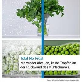 Bosch Serie 4 KGN392LAG Kühl-Gefrierkombination (363 l, 2030 mm hoch, Metall-Optik)