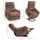 Homcom Fernsehsessel mit Aufstehhilfe Elektrisch Polyester 83 x 110 x 93 cm Braun