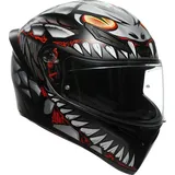 AGV K1 S Lyzard Helm, schwarz/grau/rot, L