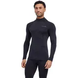 Falke Wool-Tech Zip Neck Long sleeve Shirt schwarz L