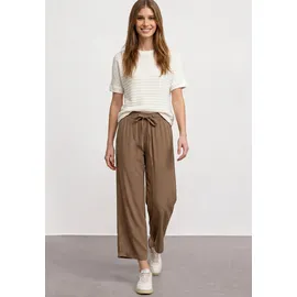 STREET ONE Wide Leg Hose Cold Brew Braun 34 26