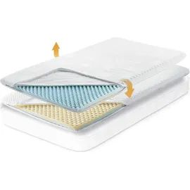 nah-vital Matratzentopper 90 x 200 cm 4in1 wendbar
