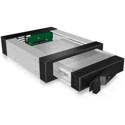 ICY BOX IB-129SSK-B, 13,3 cm (5.25"), Frontblende, 2.5/3.5", SATA, SATA II, SATA