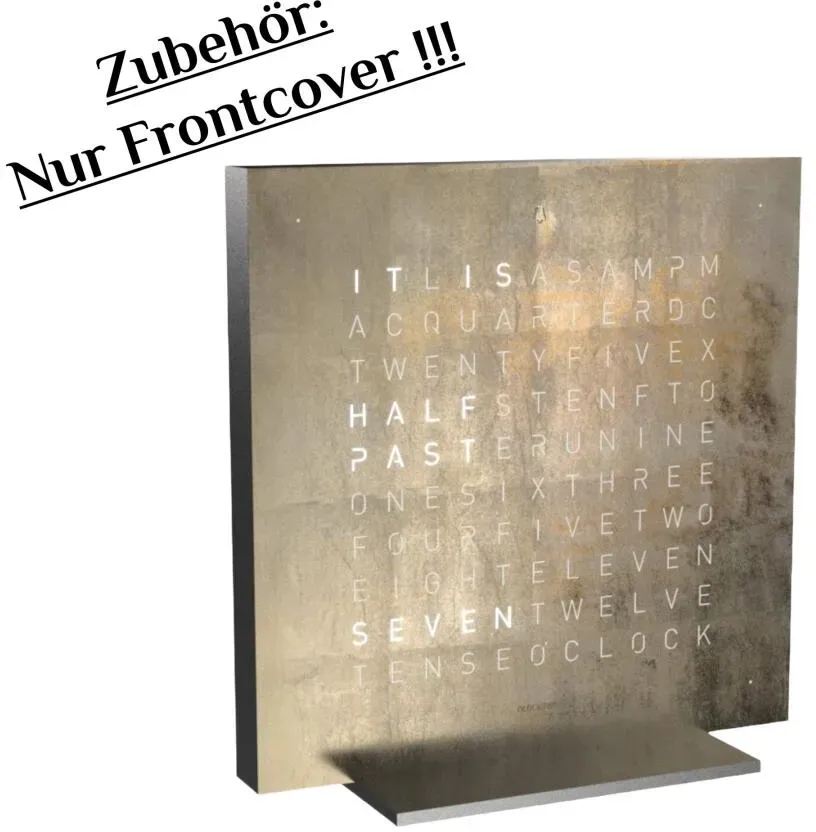 Frontcover für QLOCKTWO Earth 13.5 KEINE UHR Creator ́s Edition Silver & Gold Englisch